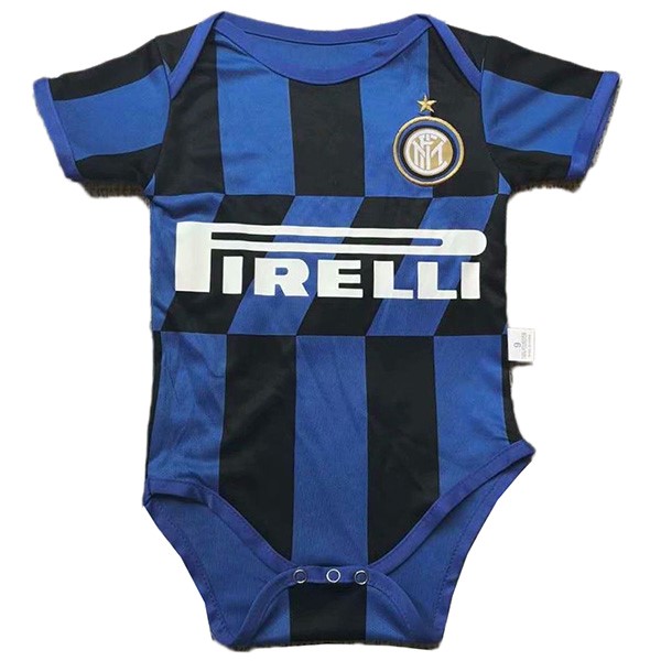 Camiseta Inter Milan Primera equipo Onesies Niño 2019-20 Azul Negro